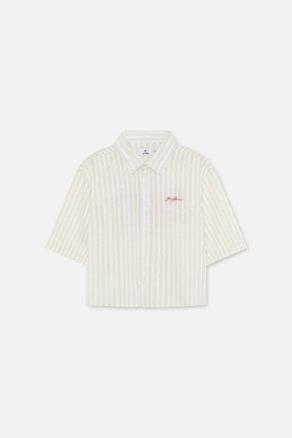 Signature Ecru Pinstriped Shirt