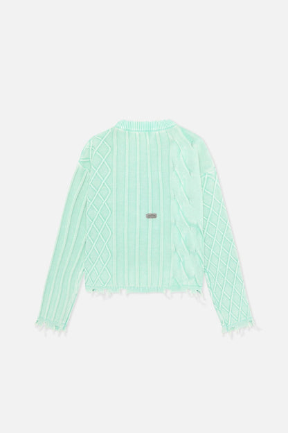 Oversized Green Trench Jersey